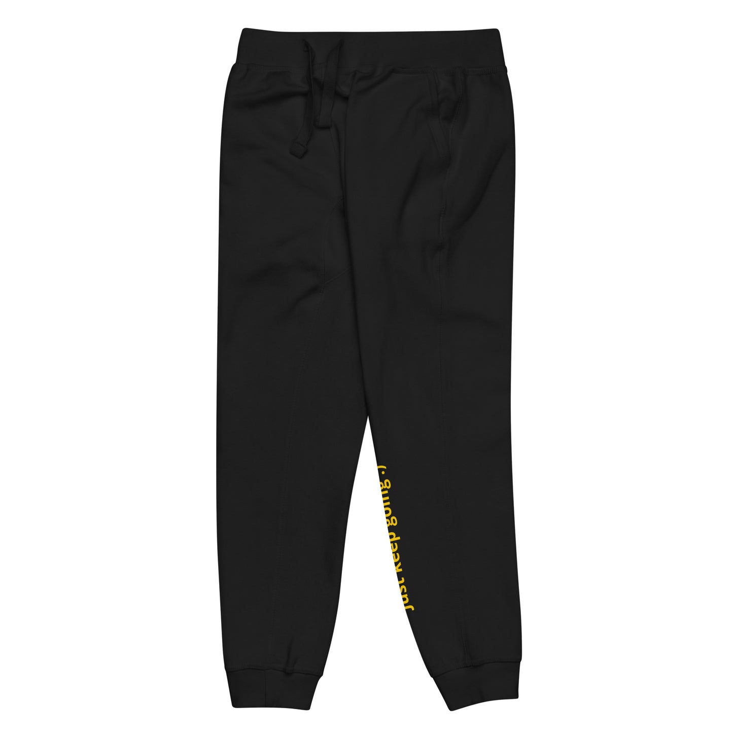 Just Keep Going! Unisex fleece-lined joggers