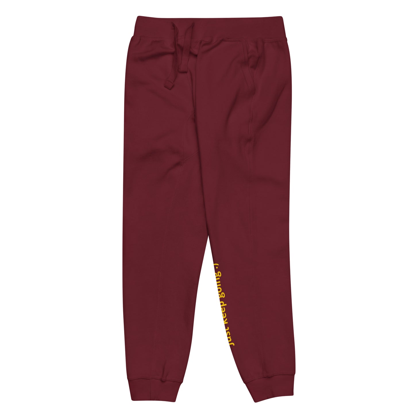 Just Keep Going! Unisex fleece-lined joggers